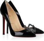 Blk Patent Louboutins