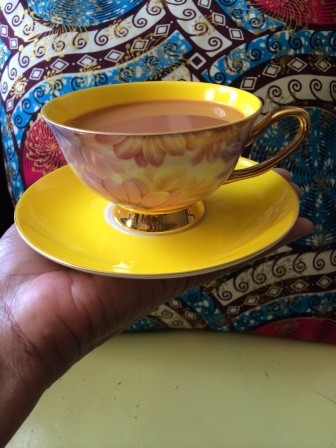 Yellow Tea Cup - Compressed