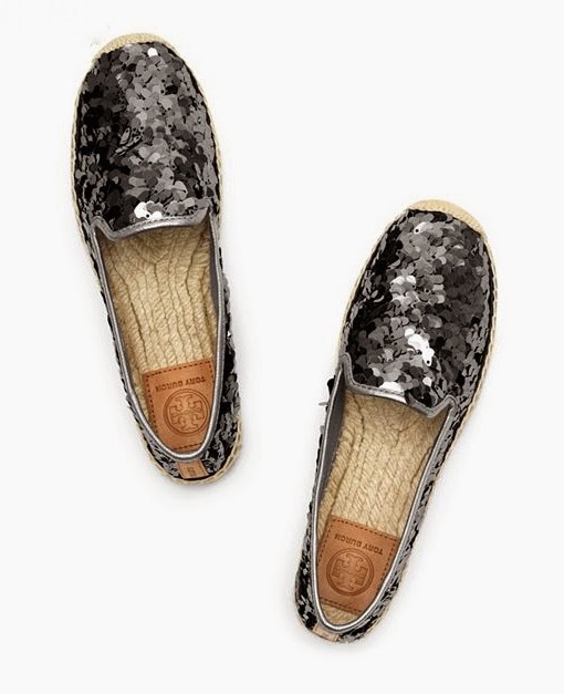 Tory Burch Espadrilles - Grey Sequins