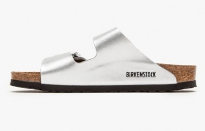 Birkenstocks - Arizona Silver - Side View